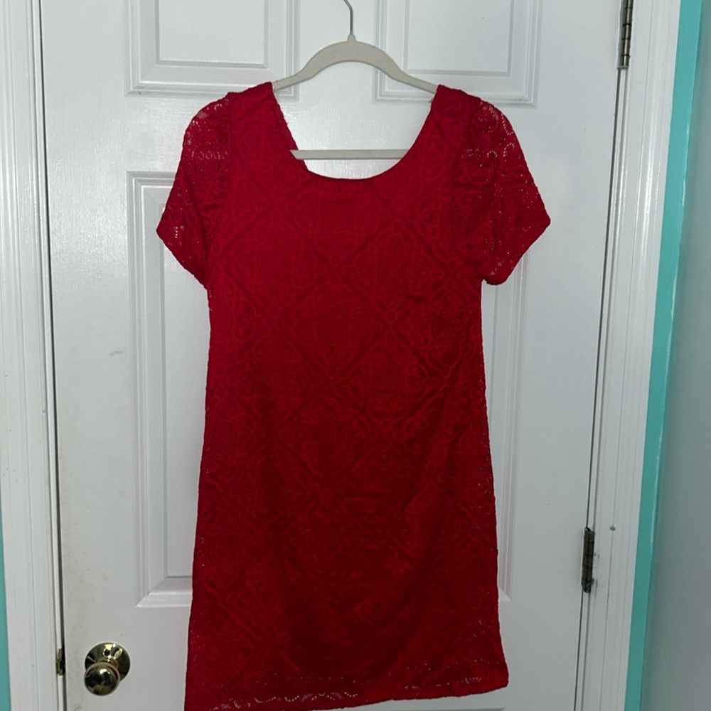 Red Lace Dress